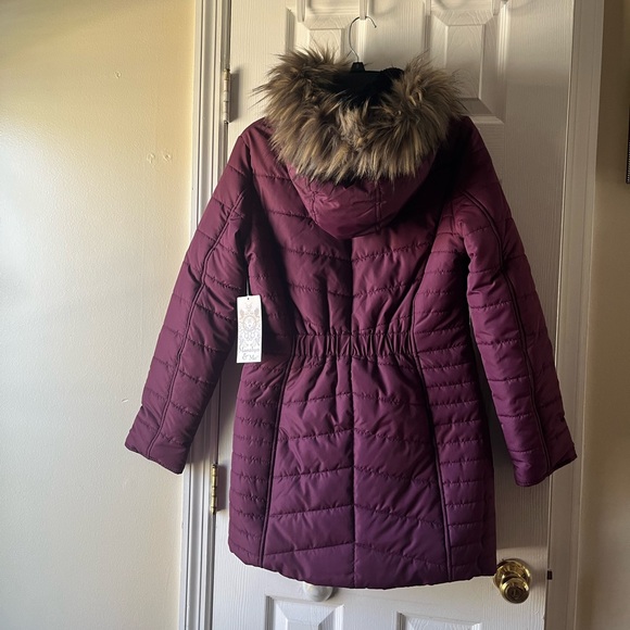 Rothschild Long Hooded Midweight Puffer Jacket/Size Small - Picture 6 of 7